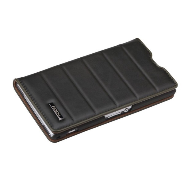 „ROCK“ Elite atvēramais maciņš - tumši zaļš (Xperia Z1)