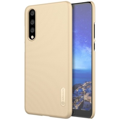 Nillkin Frosted Shield Huawei P20 Pro золотой пластиковый чехол + защитная пленка для экрана | Vacins.lv