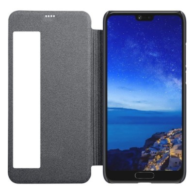 Huawei P20 Pro „Nillkin“ Sparkle atvēramais pelēks maciņš / Vacins.lv