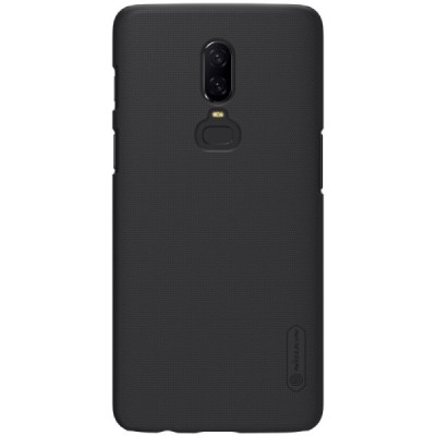 Nillkin Frosted Shield OnePlus 6 (Six) черный пластиковый чехол | Vacins.lv