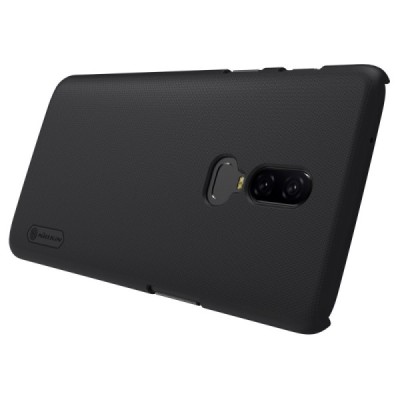 Nillkin Frosted Shield OnePlus 6 (Six) черный пластиковый чехол | Vacins.lv