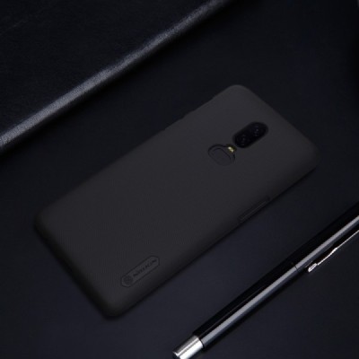 Nillkin Frosted Shield OnePlus 6 (Six) черный пластиковый чехол | Vacins.lv