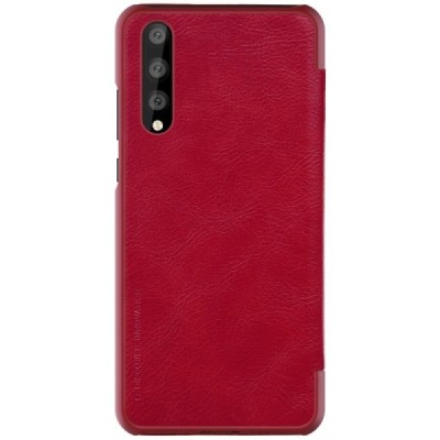 Greznais „Nillkin“ Qin sērijas ādas atvērams sarkans Huawei P20 Pro maciņš / Vacins.lv