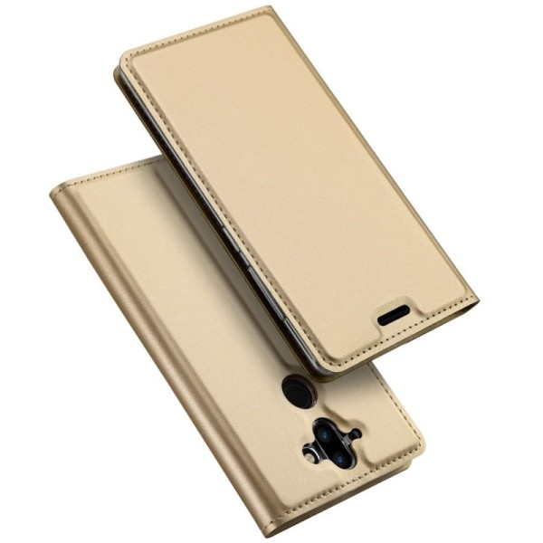 Чехол-книжка „Dux Ducis“ Skin – золотой (Nokia 8 Sirocco)