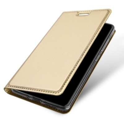 „Dux Ducis“ Skin серии Nokia 8 Sirocco (Nokia 9) золотой кожаный чехол-книжка | Vacins.lv