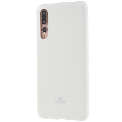 Huawei P20 Pro Mercury твердый силиконовый чехол (TPU) - белый | Vacins.lv