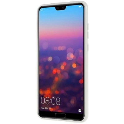 Huawei P20 Pro Mercury твердый силиконовый чехол (TPU) - белый | Vacins.lv