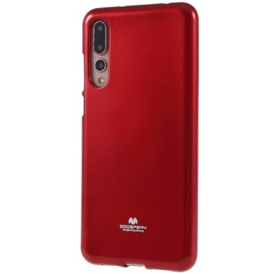 Huawei P20 Pro Mercury sarkans cieta silikona (TPU) apvalks / vacins.lv