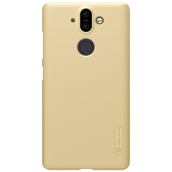„Nillkin“ Frosted Shield чехол - золотой + защитная пленка для экрана (Nokia 8 Sirocco)