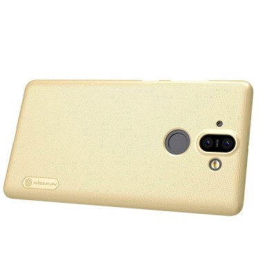 Nillkin Frosted Shield Nokia 8 Sirocco (Nokia 9) золотой пластиковый чехол + защитная пленка для экрана | Vacins.lv