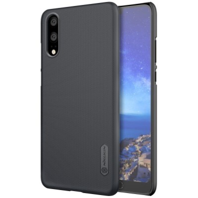 Nillkin Frosted Shield Huawei P20 черный пластиковый чехол | Vacins.lv