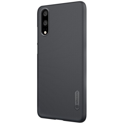 Nillkin Frosted Shield Huawei P20 черный пластиковый чехол | Vacins.lv