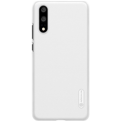 Nillkin Frosted Shield Huawei P20 белый пластиковый чехол + защитная пленка для экрана | Vacins.lv