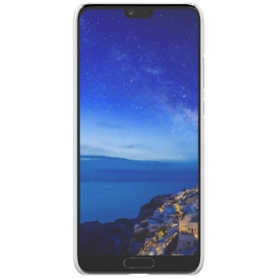 Nillkin Frosted Shield Huawei P20 белый пластиковый чехол + защитная пленка для экрана | Vacins.lv