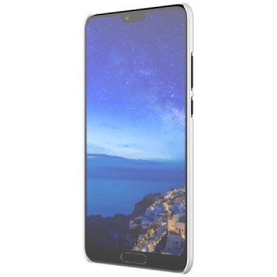 Nillkin Frosted Shield Huawei P20 белый пластиковый чехол + защитная пленка для экрана | Vacins.lv
