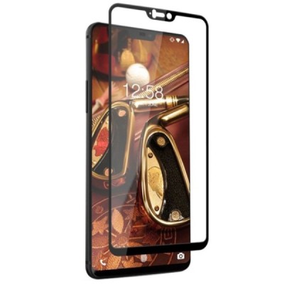 OnePlus 6 (Six) „Mocolo“ 9H Tempered Glass усиленная защита, черное защитное стекло с полным покрытием толщиной 0,26 мм | Vacins