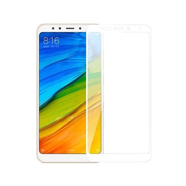 „Hat-Prince“ Tempered Glass ekrāna aizsargstikls 0.26 mm - balts (Redmi 5)
