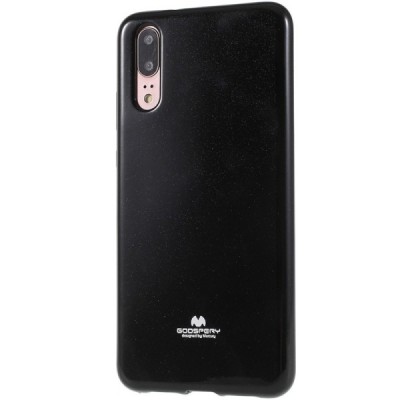 Huawei P20 Mercury твердый силиконовый чехол (TPU) - чёрный | Vacins.lv
