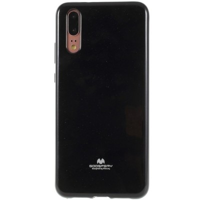 Huawei P20 Mercury твердый силиконовый чехол (TPU) - чёрный | Vacins.lv