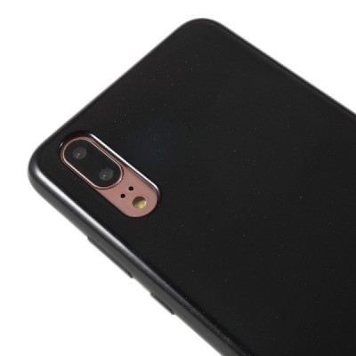 Huawei P20 Mercury твердый силиконовый чехол (TPU) - чёрный | Vacins.lv