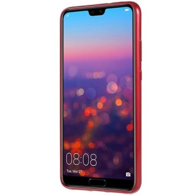 Huawei P20 Mercury твердый силиконовый чехол (TPU) - красный | Vacins.lv
