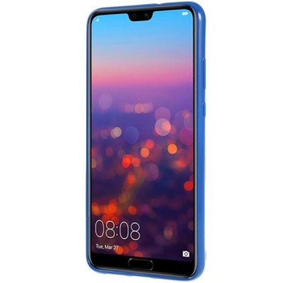 Huawei P20 Mercury твердый силиконовый чехол (TPU) - тёмно-синий | Vacins.lv