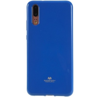 Huawei P20 Mercury твердый силиконовый чехол (TPU) - тёмно-синий | Vacins.lv