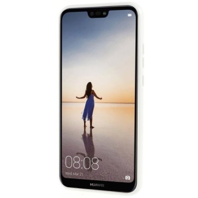 Huawei P20 Lite (Nova 3e) Mercury твердый силиконовый чехол (TPU) - белый | Vacins.lv
