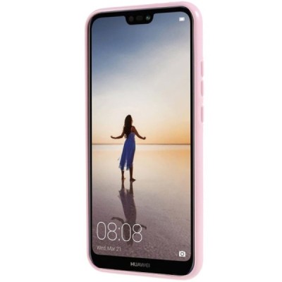 Huawei P20 Lite (Nova 3e) Mercury gaiši rozs cieta silikona (TPU) apvalks / vacins.lv