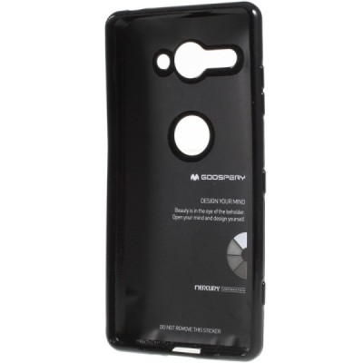 Sony Xperia XZ2 Compact Mercury твердый силиконовый чехол (TPU) - чёрный | Vacins.lv