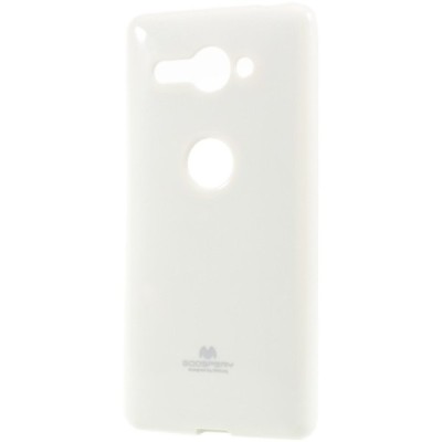 Sony Xperia XZ2 Compact Mercury balts cieta silikona (TPU) apvalks / vacins.lv
