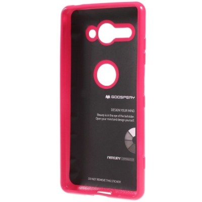 Sony Xperia XZ2 Compact Mercury tumši rozs cieta silikona (TPU) apvalks / vacins.lv