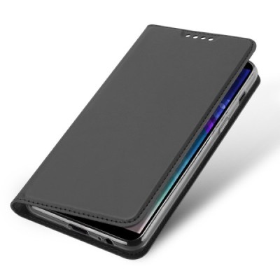 „Dux Ducis“ Skin серии Samsung Galaxy A6+ 2018 чёрный кожаный чехол-книжка | Vacins.lv