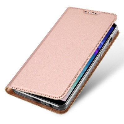 „Dux Ducis“ Skin серии Samsung Galaxy A6+ 2018 розовый кожаный чехол-книжка | Vacins.lv
