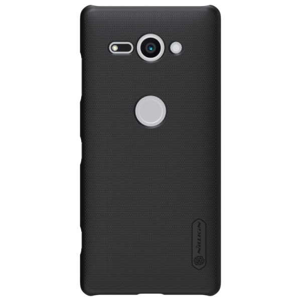 „Nillkin“ Frosted Shield чехол - чёрный + защитная пленка для экрана (Xperia XZ2 Compact)
