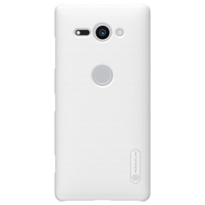 Nillkin Frosted Shield Sony Xperia XZ2 Compact balts plastmasas futrālis + ekrāna aizsargplēve / Vacins.lv