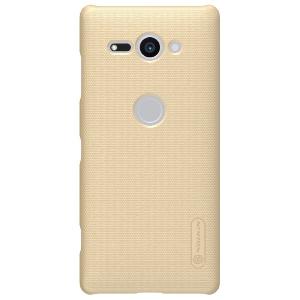 „Nillkin“ Frosted Shield чехол - золотой + защитная пленка для экрана (Xperia XZ2 Compact)