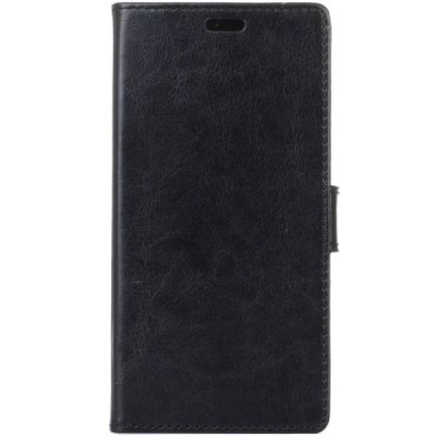 Xiaomi Redmi 5 открываемый чёрный кожаный чехол - книжка | Vacins.lv