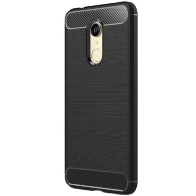 Xiaomi Redmi 5 „Carbon“ твердый силиконовый чехол (TPU) - черный | Vacins.lv