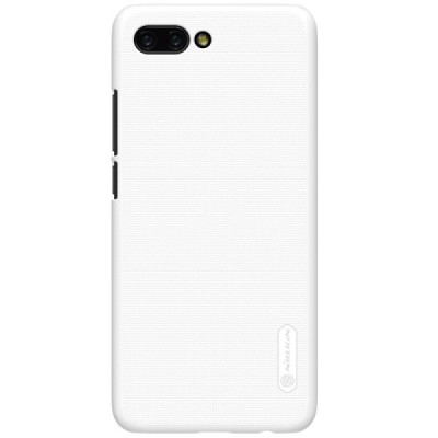 Huawei Honor 10 Nillkin Frosted Shield белый пластиковый чехол + защитная пленка для экрана | Vacins.lv