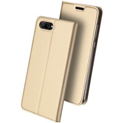 „Dux Ducis“ Skin серии Huawei Honor 10 золотой кожаный чехол-книжка | Vacins.lv