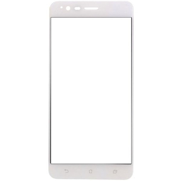 „Calans“ Tempered Glass pilnīgi aizsedzams ekrāna aizsargstikls 0.2 mm - balts (Zenfone 3 Zoom)