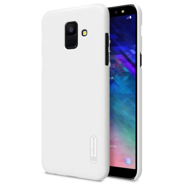 „Nillkin“ Frosted Shield чехол - белый + защитная пленка для экрана (Galaxy A6 2018)