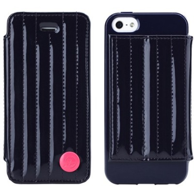 Tumši zils „8thdays“ Jessie's Melody atvērams Apple iPhone 5S futrālis / Vacins.lv