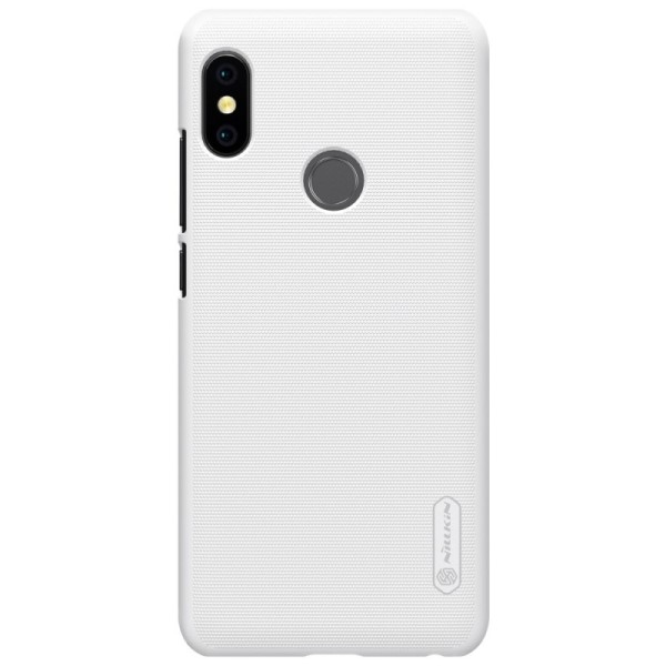 „Nillkin“ Frosted Shield apvalks - balts + ekrāna aizsargplēve (Redmi Note 5 2018)