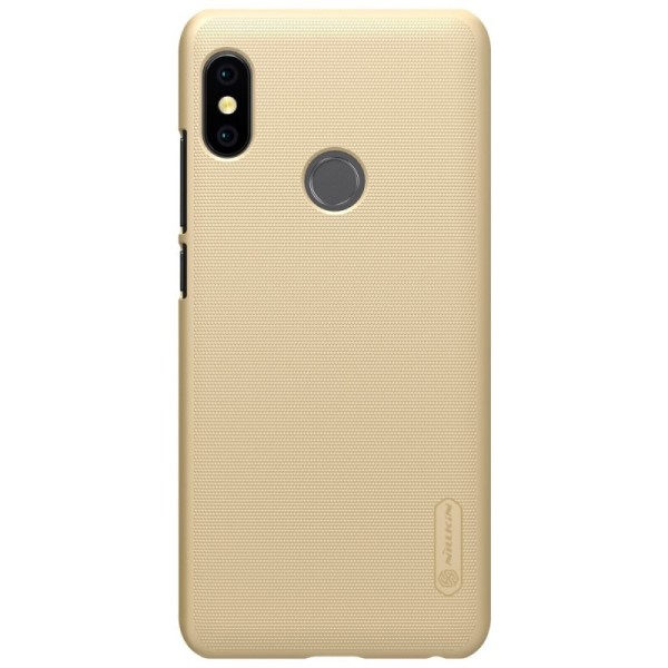 „Nillkin“ Frosted Shield чехол - золотой + защитная пленка для экрана (Redmi Note 5 2018)