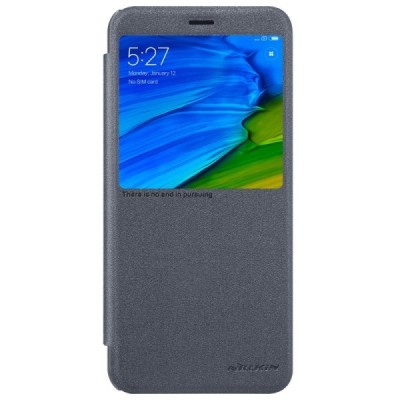Xiaomi Redmi Note 5 2018 (Redmi Note 5 Pro) серый кожаный чехол-книжка Nillkin Sparkle | Vacins.lv