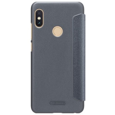Xiaomi Redmi Note 5 2018 (Redmi Note 5 Pro) серый кожаный чехол-книжка Nillkin Sparkle | Vacins.lv