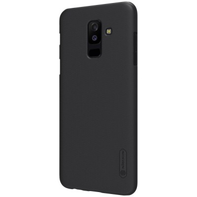 Nillkin Frosted Shield Samsung Galaxy A6+ 2018 (A605F) melns plastmasas futrālis / Vacins.lv