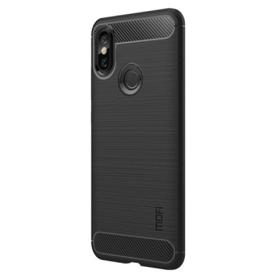 Xiaomi Redmi Note 5 2018 (Redmi Note 5 Pro) „Mofi“ твердый силиконовый чехол (TPU) - черный | Vacins.lv